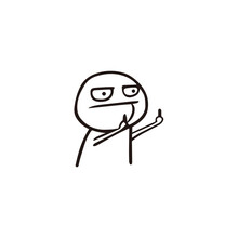 车贴趣味搞笑创意车身划痕贴尾贴男女爱心汽车装饰贴纸 火柴人鄙视款