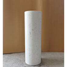 工艺品摆件酒店别墅会所样板房装饰品雕塑底座立柱摆台 雅士白(30*80)