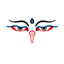 密宗 慧眼 反光车贴 佛教 汽车贴纸 西藏文化 菩萨保佑 汽车身装饰贴