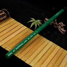 古风有机玉笛子仿翡翠绿专业演奏初学入门成人横笛儿童精制短笛乐器有