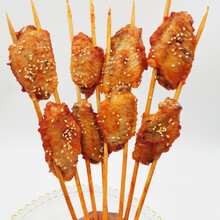 奥尔良烤翅中15串 新鲜腌制半成品鸡翅烧烤油炸小吃食材