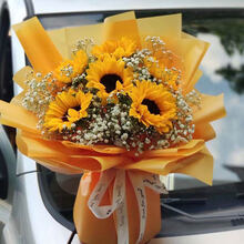花千朵花千朵6朵向日葵花束新款 花千朵花千朵6朵向日葵花束21年新款 京东