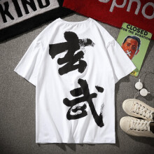 闪爆（SHANBAO） 短袖 男士T恤 白色T01-玄武 