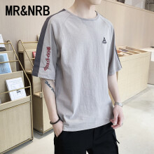 MR&NRB 短袖 男士T恤 浅灰色 