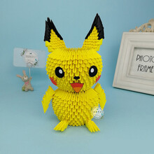 2022新品三角插半成品 奕耘手工学生暑假作业课外手工皮卡丘三角插