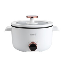 艾格丽(aigoli)电煮锅多功能电热锅蒸煮一体锅煮面泡面宿舍小锅一人