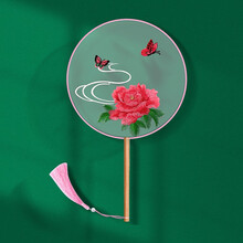 牡丹花扇子价格图片精选 京东