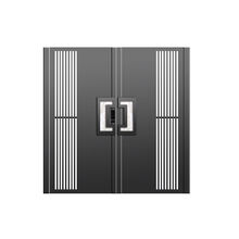 小区门庭院对双开门农村大院铝合金铁门入户铝艺别墅大门 不锈钢-灰色