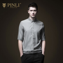 品立（PINLI） 五分袖 男士衬衫 商务休闲