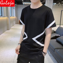 GALOJA 短袖 男士T恤 217-黑色 