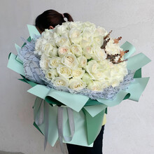 绿色包装花束新款 绿色包装花束21年新款 京东