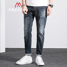 mycoron  复古风 男士牛仔裤