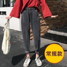 元素,新款,宽松,样式,流行,趋势,牛仔裤,深灰色