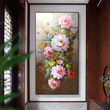 牡丹花壁画客厅价格报价行情 京东