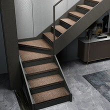 锦源楼梯垫踏步垫定制家用转角防滑免胶自粘地垫实木旋转楼梯垫子脚垫