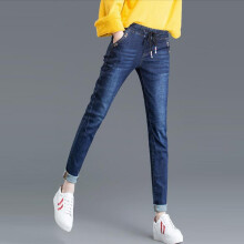 元素,新款,样式,趋势,深蓝显瘦牛仔裤,流行