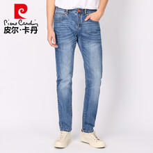 皮尔卡丹（pierrecardin） 修身裤 基础大众 男士牛仔裤
