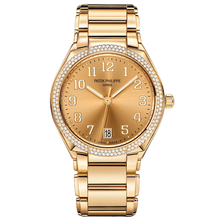 百达翡丽金色手表