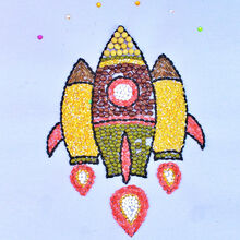 3 条评论儿童种子粘贴画材料 勤俭节约粮食主题小学生手工制作材料包