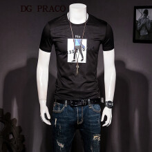 DG PRACO 短袖 男士T恤 黑色 XL，L，XXXL，XXL，M