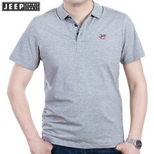 吉普（JEEP） 短袖 男士T恤 灰色  PS0001短袖 