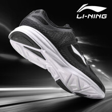 李宁（LI-NING）跑步鞋-1新基础黑/基础白 42