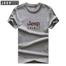 吉普（JEEP） 短袖 男士T恤 98-灰色 