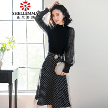 高领礼服连衣裙