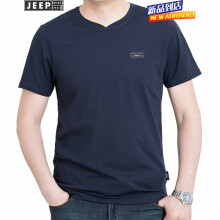 吉普（JEEP） 短袖 男士T恤 11845604006蓝色 