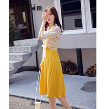 Teffim 圆点 口袋 连衣裙