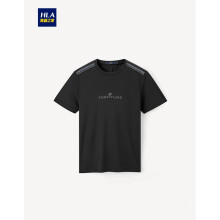 海澜之家（HLA） 短袖 男士T恤 黑色花纹(AF) 