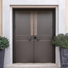 高端铸铝门别墅大门双开门农村铜门豪华自建房入户门进户门安全门