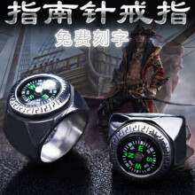 珞图戒指钛钢，合金/镀银/镀金