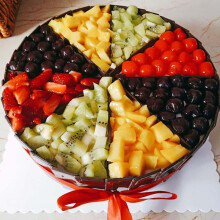 水果心形蛋糕