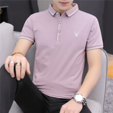 艾以纯森（AIYICHUNSEN） 短袖 男士T恤 133 紫色 