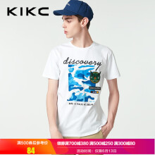 KIKC 短袖 男士T恤 白色02 