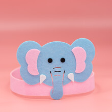 儿童节定制款儿童表演发带女童男童扮演道具发箍宝宝拍照头饰 18#大象