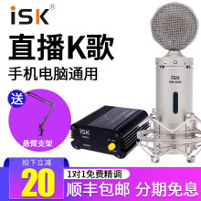 iSK  悬挂式 麦克风 麦克风+电源支架套装