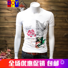 CHIC BOY 短袖 男士T恤 白色T38229 