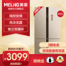 美菱双门无霜冰箱