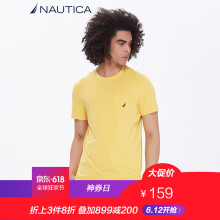 诺帝卡（NAUTICA） 短袖 男士T恤 黄色7MF 
