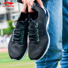 李宁（LI-NING）跑步鞋【超轻15】标准黑/标准白 
