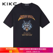 KIKC 短袖 男士T恤 02款深黑 