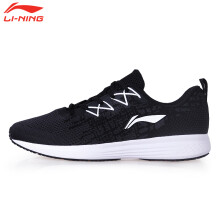 李宁（LI-NING）跑步鞋-1标准黑/檀黑色 42