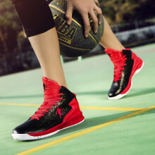 踏龙坊（TALONGFANG）篮球鞋黑红-0708 