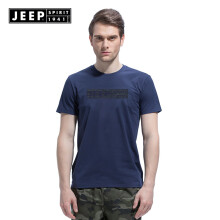 吉普（JEEP） 短袖 男士T恤 深蓝（偏小码） 