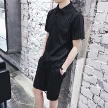 两岸花（Lianganhua） 短袖 男士T恤 黑色996 