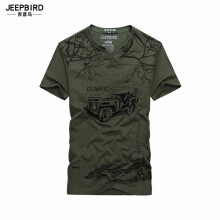 吉普鸟（Jeepbird） 短袖 男士T恤 深绿色 