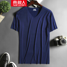 南极人（Nanjiren） 短袖 男士T恤 藏青色 XL，L，XXL，XXXL，M