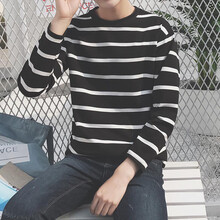 森马（Senma） 长袖 男士T恤 黑色 